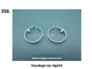 Pannónia kipufogó síp rögzítő pár, fém rögzítőbilincs a kipufogó végsíp stabil rögzítéséhez veterán motorkerékpáron