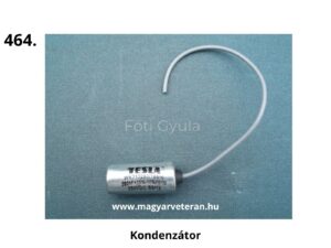 TESLA kondenzátor vezetékkel, gyújtáskondenzátor Pannónia veterán motorkerékpár megszakítós gyújtásrendszeréhez