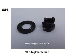 VT 3 foglalat lemez és rögzítő elem, veterán motorkerékpár elektromos alkatrész ``