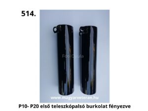 Pannónia P10 és P20 első teleszkóp alsó burkolatok fekete színben, fényezett kivitelben, párban