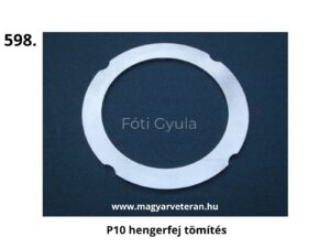 P10 típusú fém hengerfej tömítés Pannónia veterán motorkerékpár motorjához, megbízható tömítés felújításhoz és javításhoz
