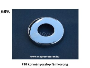 Pannonia P10 kormányoszlop krómozott fémkorong, középső furattal