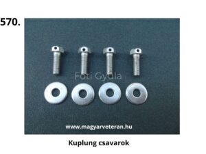 Pannónia motorkerékpár kuplung csavarok és alátétek, komplett rögzítő készlet kuplung javításhoz és restauráláshoz ``