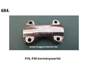 Pannonia P10 és P20 motorkerékpárhoz kormányszorító bilincs, krómozott kivitelben