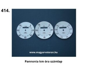 Pannónia kilométeróra számlap motorkerékpárhoz, fehér veterán műszer számlap több változatban