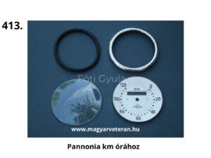 Pannónia kilométeróra alkatrészek motorkerékpárhoz, üveg, számlap, tömítés és krómozott keret `