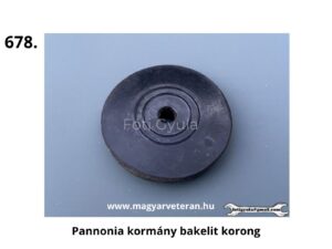 Pannónia motorkerékpár kormányához való bakelit korong, eredeti megjelenéssel és pontos illeszkedéssel a stabil rögzítés érdekében