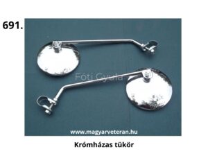 Pannonia motorkerékpár krómházas visszapillantó tükör pár