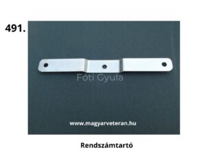 Pannónia motorkerékpárhoz való fém rendszámtartó konzol, veterán motor eredeti kialakítással