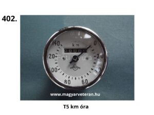T5 kilométeróra motorkerékpárhoz, veterán mechanikus sebességmérő műszer
