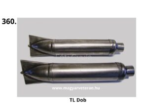 Pannónia veterán motorkerékpár TL kipufogódob fém kivitelben