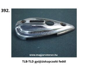 TLB–TLD gyújtáskapcsoló fedél motorkerékpárhoz, krómozott veterán elektromos kapcsoló burkolat