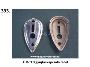 TLB–TLD gyújtáskapcsoló fedél motorkerékpárhoz, krómozott és nyers fém veterán kapcsoló burkolat párban