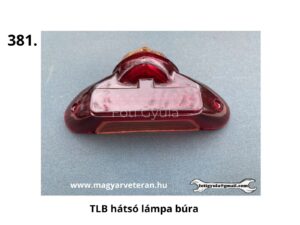 TLB hátsó lámpa búra motorkerékpárhoz, piros veterán lámpa műanyag alkatrész