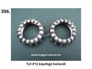 Pannónia TLF és P12 kipufogó hollandi pár, bordázott menetes rögzítő anya veterán motorkerékpár kipufogórendszerhez