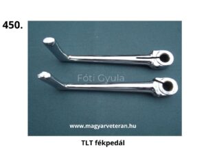 TLT típusú veterán motorkerékpárhoz való krómozott fékpedál