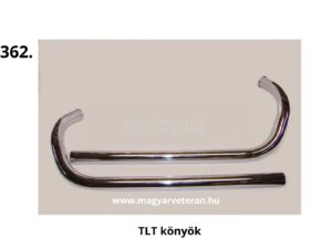 Pannónia TLT kipufogókönyök pár, krómozott veterán motorkerékpár alkatrész