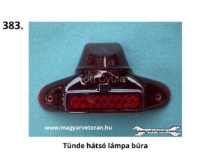 Tünde hátsó lámpa búra motorkerékpárhoz, piros veterán lámpa műanyag alkatrész