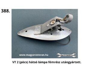 VT 2 pöcsös hátsó lámpa fémrész motorkerékpárhoz, utángyártott veterán lámpa tartó és foglalat alkatrész