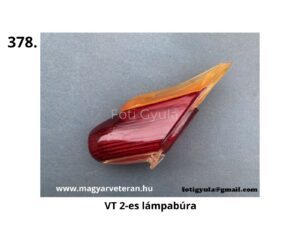 VT 2-es lámpabúra motorkerékpárhoz, piros és sárga veterán hátsó lámpa műanyag alkatrész