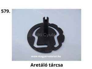 Aretáló tárcsa tengellyel veterán motorkerékpár sebességváltó mechanizmushoz