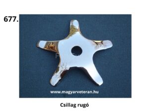 Króm felületű csillag rugó klasszikus motorkerékpár alkatrészhez, pontos illeszkedéssel és tartós, stabil rögzítéssel