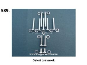 Pannónia motorkerékpár dekni rögzítéséhez való csavarok és alátétek, egységes méretben, felújításhoz és javításhoz