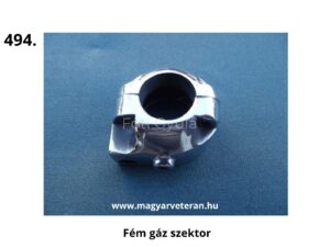 Fém gáz szektor krómozott kivitelben veterán motorkerékpár gázmarkolat alkatrész