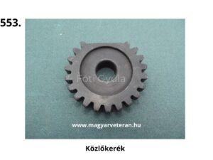 Pannónia motorkerékpár közlőkerék fogaskerék, hajtáslánc alkatrész veterán Pannónia modellekhez, precíziós acél közlőkerék felújításhoz