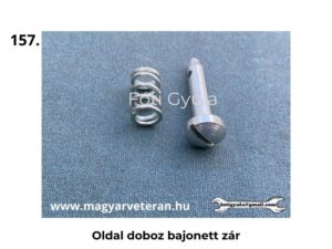 Pannónia oldaldoboz bajonett zár rugóval és rögzítőcsappal veterán Pannónia motorkerékpárhoz