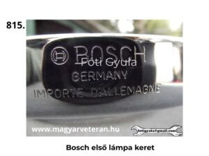 Bosch első lámpa krómozott keret Germany felirattal veterán motorkerékpárhoz