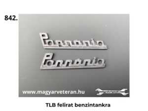 Pannonia TLB tank embléma Pannonia felirat benzintank dísz veterán motor alkatrész