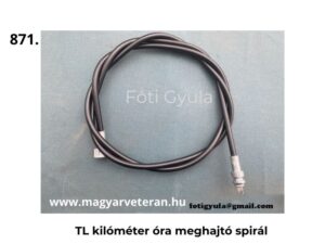 Pannonia TL kilométeróra spirál km óra meghajtó bowden veterán motor alkatrész