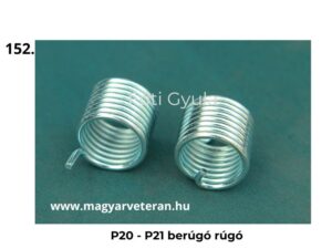 Pannónia P20 és P21 veterán motorkerékpár berúgó rugó, berúgómechanika visszahúzó rugó klasszikus motor felújításhoz, horganyzott acél kivitel