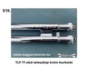 Pannónia TLF-T1 első teleszkóp krómozott külső burkolat, részletfotó, párban