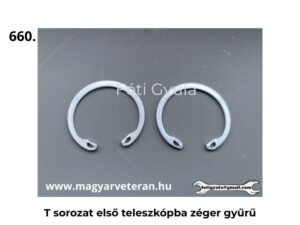 T sorozat első teleszkóp rögzítő zéger gyűrű, futómű alkatrész veterán motorkerékpárhoz, pontos illeszkedéssel