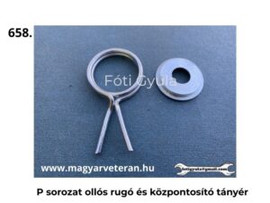 P sorozatú ollós rugó és központosító tányér veterán motorkerékpár sebváltóhoz, edzett acél kivitelben