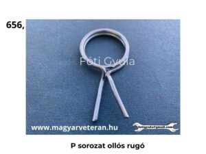 P sorozat ollós rugó acél kivitelben, veterán motorkerékpár sebváltó mechanikához, közelről fotózva