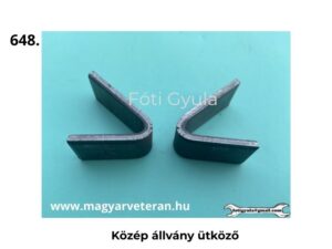 Veterán motorkerékpár középállványhoz való acél ütközők, hajlított kivitel, párban fotózva