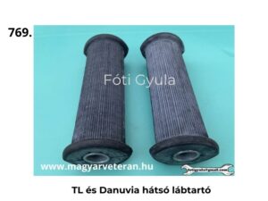 Pannónia TL és Danuvia motor hátsó lábtartó gumi pár veterán motorkerékpár alkatrész