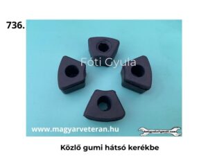 Hátsó kerék közlő gumi veterán motorkerékpárhoz, hajtáscsillapító gumi betétek készlet