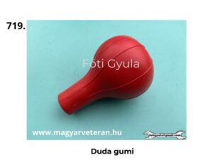 Pannonia motorkerékpár duda gumi piros kivitelben, kürt gumibura cseréhez