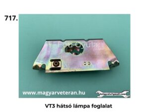 Pannonia VT3 motorkerékpár hátsó lámpa foglalat fém kivitelben, izzócsatlakozóval