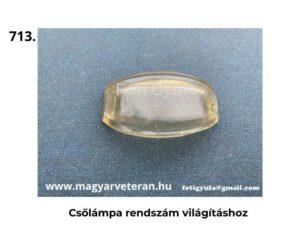 Pannonia motorkerékpár csólámpa átlátszó búra rendszámtábla világításhoz