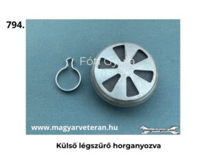 Pannónia motor külső légszűrő horganyzott légszűrőház veterán motorkerékpár alkatrész