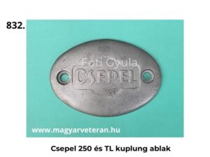 Csepel 250 Pannonia TL kuplung ellenőrző ablak blokk fedél veterán motor alkatrész