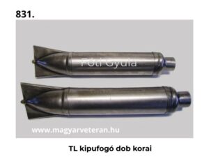 Pannonia TL kipufogó dob korai kivitel kipufogó hangtompító veterán motor alkatrész