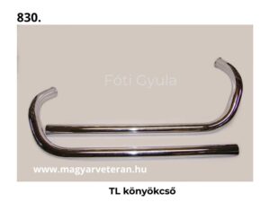 Pannonia TL kipufogó könyökcső kipufogó cső veterán motorkerékpár alkatrész