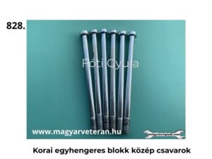 Pannonia korai egyhengeres motorblokk közép csavar készlet veterán motorkerékpár alkatrész